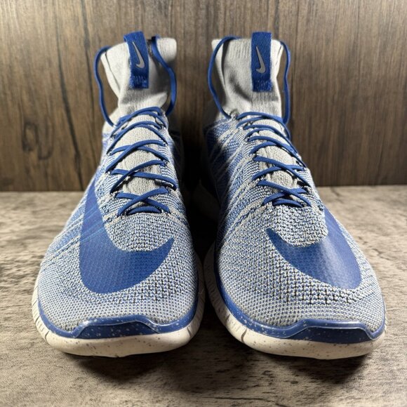 Nike Free Flyknit Mercurial Sneakers Men’s Shoes size 11.5 Gray/Blue 805554-003 - Picture 5 of 10